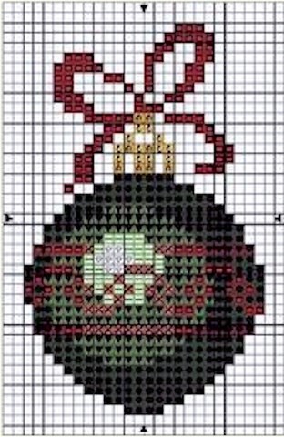 DIAGRAMME - BOULE DE NOEL AU POINT COMPTE