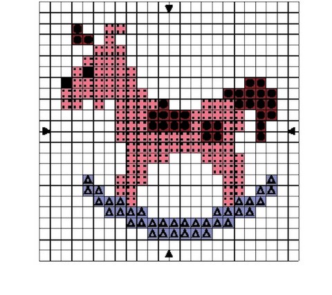 DIAGRAMME - CHEVAL A BASCULE AU POINT DE CROIX