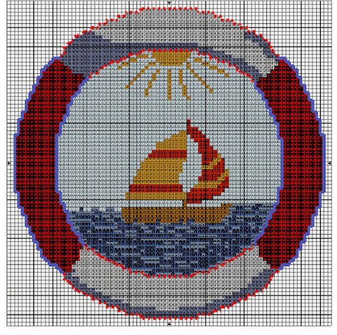 DIAGRAMME - MARINE - BOUEE AU POINT DE CROIX