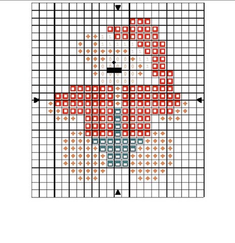 DIAGRAMME - NOUNOURS EN PERE NOEL AU POINT DE CROIX