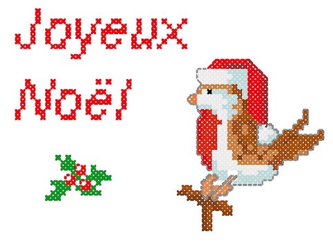 RENDU FINAL - OISEAU SOUHAITANT JOYEUX NOEL AU POINT COMPTE