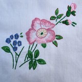 Broderie les points réalisation de Renée J pour Homejardin