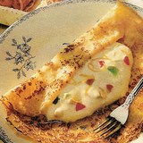 Crêpes au fromage blanc et aux fruits