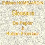 Glossaire de Papier à Ruban fronceur