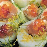 OEUFS FARCIS AU SAUMON - RECETTE GOURMANDE