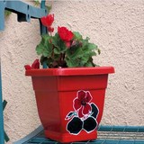 Plastique - Serviettage et peinture pot Homejardin