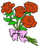 Bouquet de roses pour les visiteurs de Homejardin